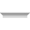 Ekena Millwork 129" Bottom Width x 133 3/8" Top Width x 5"H x 1 7/8"P Stratford Crosshead CRH05X129ST - alternate 1